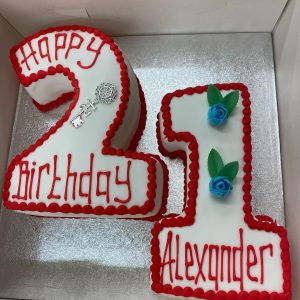 Number Shaped Cake - 2 Figures