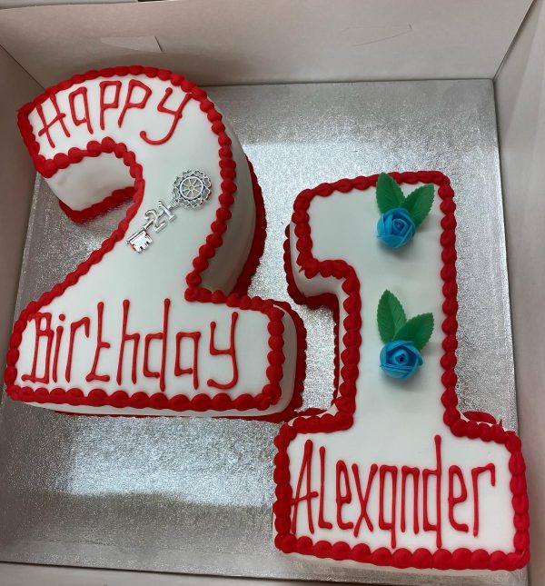 Number Shaped Cake - 2 Figures